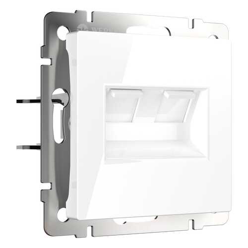 Компьютерная розетка Werkel Ethernet RJ-45 WL01-RJ45+RJ45 a033759 белый в Аксон