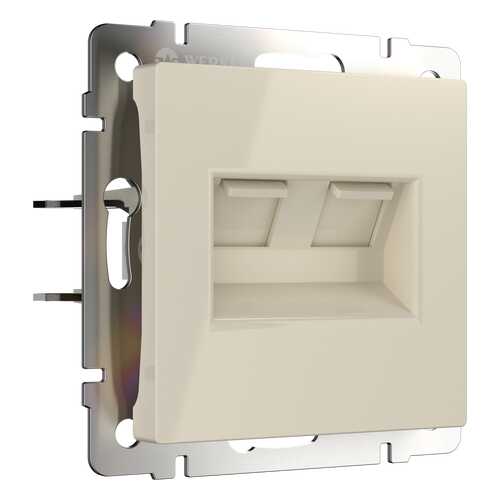 Компьютерная розетка Werkel Ethernet RJ-45 WL03-RJ45+RJ45 a033766 слоновая кость в Аксон