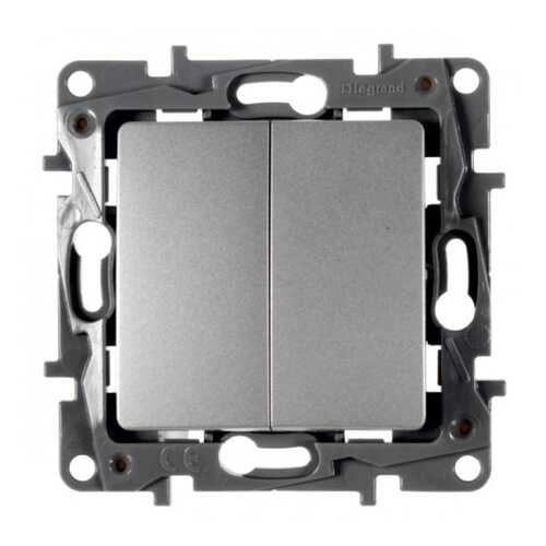 Legrand Переключатель Legrand ETIKA 2-клавишный 10АХ 672412 в Аксон