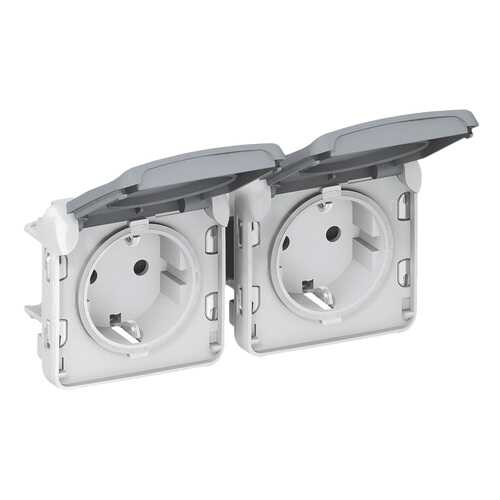 Механизм розетки 2-местная Legrand Plexo, с заземлением, артикул 069576 в Аксон