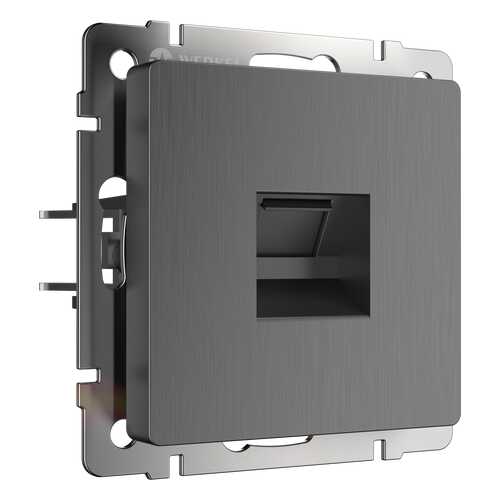 Розетка Ethernet RJ-45 Werkel WL04-RJ-45 графит рифленый в Аксон