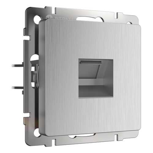 Розетка Ethernet RJ-45 Werkel WL09-RJ-45 cеребряный рифленый в Аксон