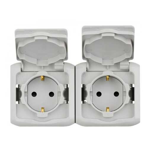Розетка Legrand Quteo, 16 А, IP44, серый, артикул 782353 в Аксон