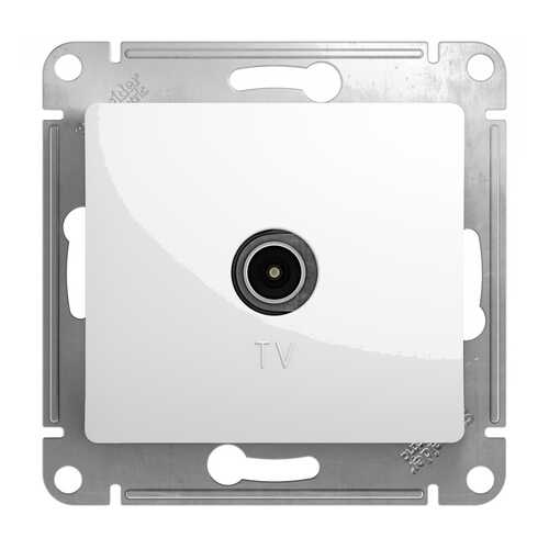 SE Glossa Белая Розетка TV, механизм в Аксон