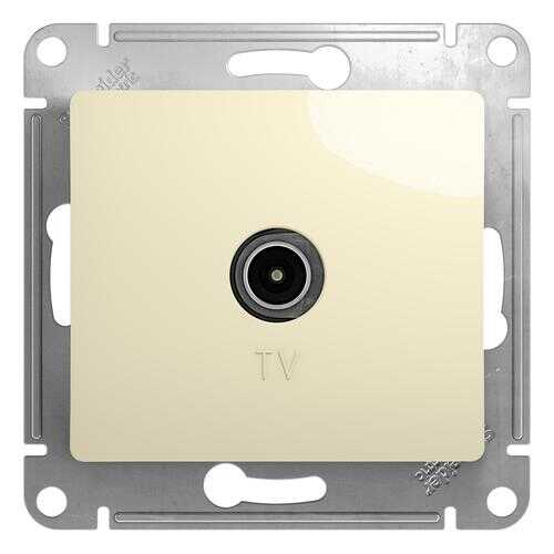 SE Glossa Бежевая TV Розетка одиночная 1DB в Аксон