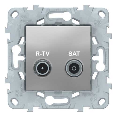 SE Unica New Алюминий Розетка R-TV/SAT, оконечная в Аксон
