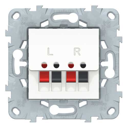 SE Unica New Белая Аудиорозетка в Аксон