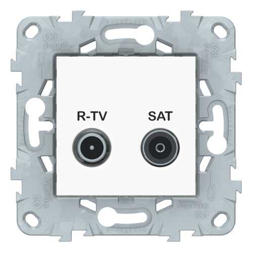 SE Unica New Белая Розетка R-TV/ SAT, одиночная в Аксон