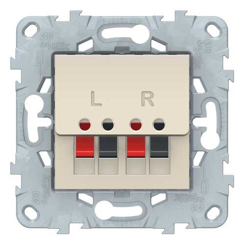 SE Unica New Бежевая Аудиорозетка в Аксон