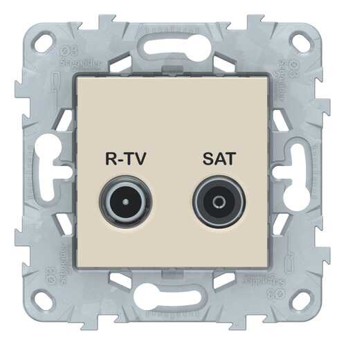 SE Unica New Бежевая Розетка R-TV/ SAT, одиночная в Аксон