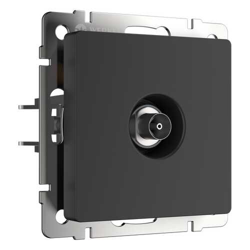 Телевизионная розетка Werkel оконечная WL08-TV a029881 черный в Аксон