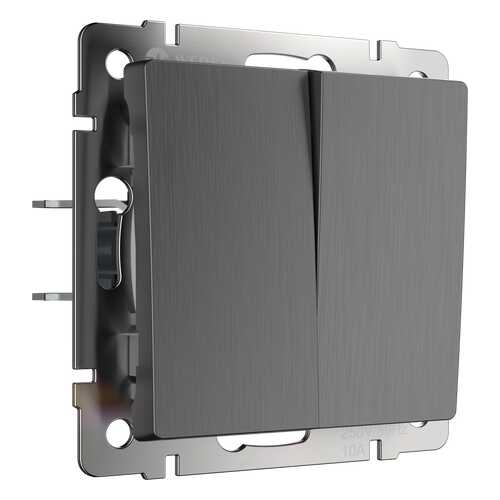Выключатель двухклавишный проходной Werkel WL04-SW-2G-2W в Аксон