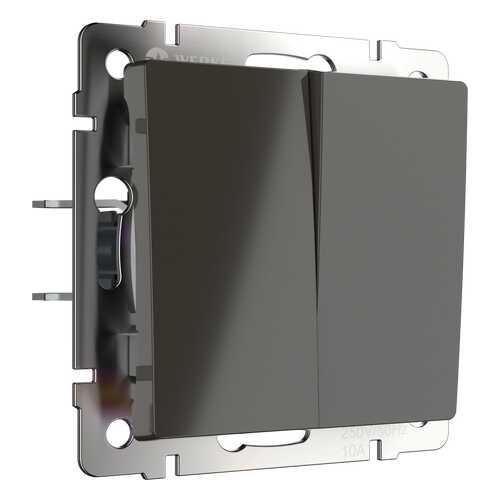 Выключатель Werkel WL07-SW-2G-2W серо-коричневый в Аксон