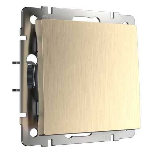 Выключатель Werkel WL10-SW-1G-2W шампань рифленый в Аксон