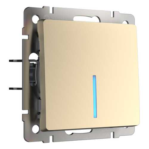 Выключатель Werkel WL11-SW-1G-2W-LED шампань в Аксон