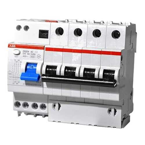 ABB DS204 C63 Диффавтомат четырехполюсный 63А 30mA 6kA в Аксон