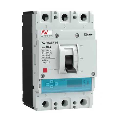 Автоматический выключатель EKF AV POWER-1/3 160А 50kA ETU6.0 в Аксон