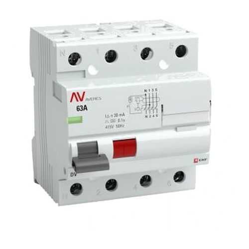 Устройство защитного отключения EKF rccb-4-63-100-ac-av в Аксон