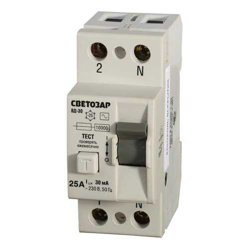 Устройство защитного отключения СВЕТОЗАР SV-49152-30-25 в Аксон
