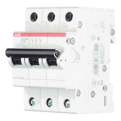 Выключатель автоматический модульный ABB SH203L, 3п, C, 16 А, 4,5 кА в Аксон