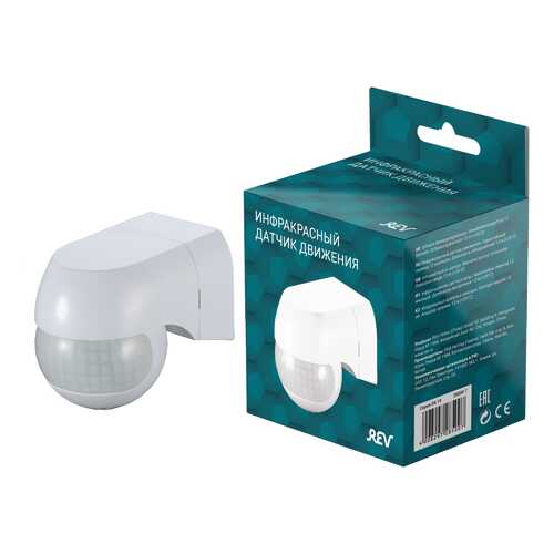 Датчик движения DD-3 Mini-IP44 180°. Настенный. Цвет: белый. IP44, REV в Аксон