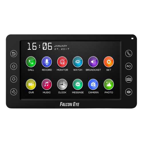 Видеодомофон Falcon Eye FE-70CH ORION DVR (Black) в Аксон