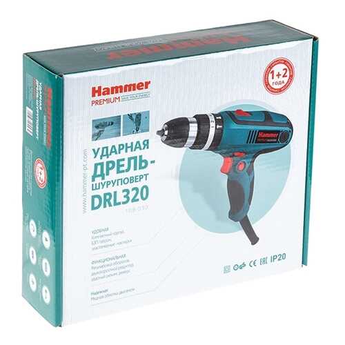 Сетевой шуруповерт Hammer DRL320 PREMIUM 364891 в Аксон