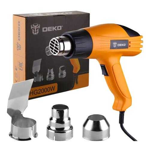 Строительный фен DEKO HG2000W, 2000Вт, 2 скорости, защита от перегрева 063-4166 в Аксон