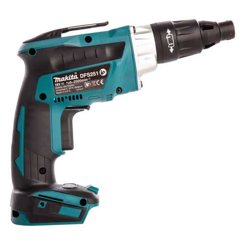 Аккумуляторная безударная дрель-шуруповерт Makita DFS251Z БЕЗ АККУМУЛЯТОРА И З/У в Аксон