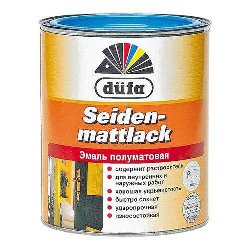 Эмаль DUFA Seidenmattlack белая 0,75 л в Аксон