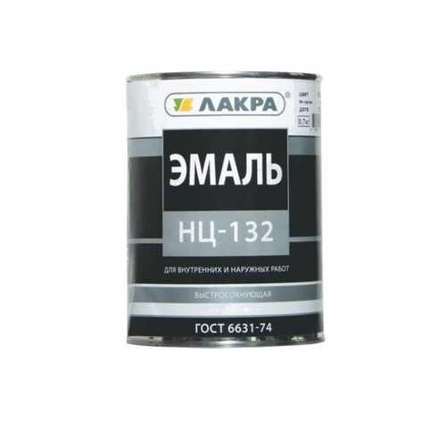 Эмаль НЦ-132 Лакра Черный 0,7кг в Аксон