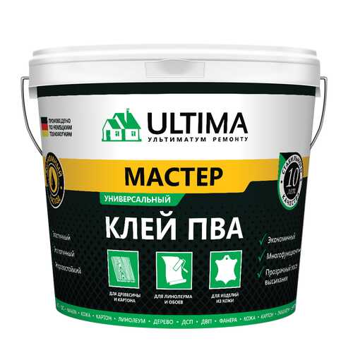 Клей ПВА ULTIMA МАСТЕР, ведро 2,3кг, ULTMST23 в Аксон