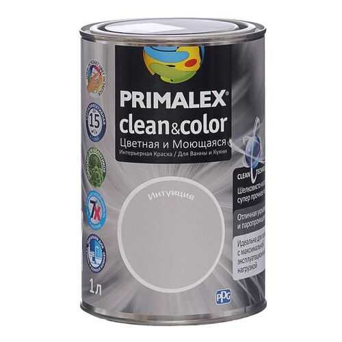 Краска для внутренних работ Primalex Clean&Color 1л Интуиция, 420208 в Аксон