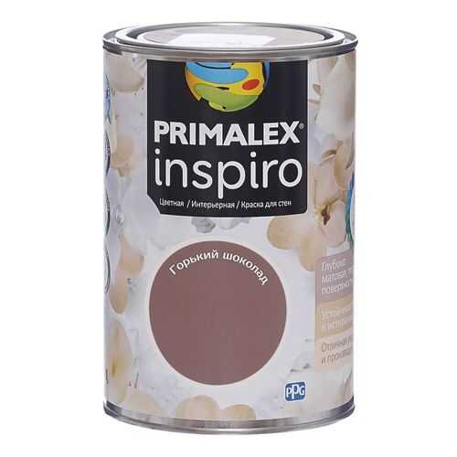 Краска для внутренних работ Primalex Inspiro 1л Горьк Шоколад, 420140 в Аксон