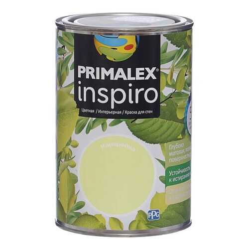 Краска для внутренних работ Primalex Inspiro 1л Канарейка, 420134 в Аксон