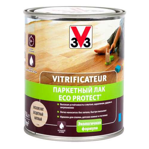 Лак ECO PROTECT V33 2.5 л, бесцветный глянцевый в Аксон