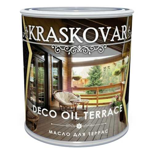 Масло для террас Kraskovar Deco Oil Terrace Белый 0,75л в Аксон