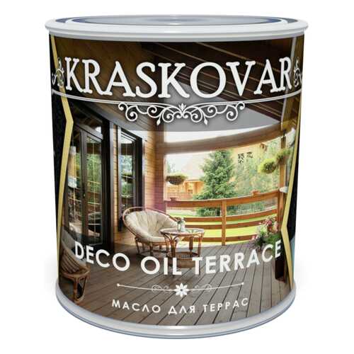 Масло для террас Kraskovar Deco Oil Terrace Эбеновое дерево 0,75л в Аксон