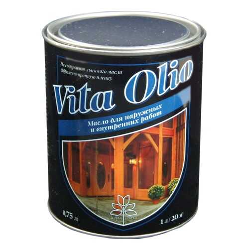 Масло Наружных работ Vita Olio Ольха голубая 0,75 л. без воска в Аксон
