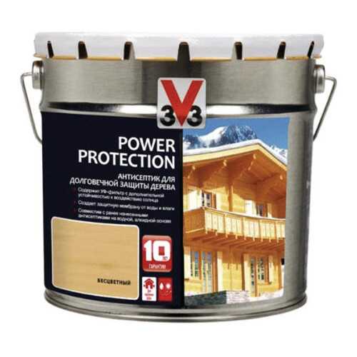 Пропитка для дерева V33 POWER PROTECTION полуглянец Красное дерево 2,5л. в Аксон