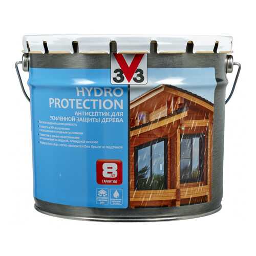 V33 Hydro Protection антисептик для усиленной защиты дерева 9 л, Цвет бесцветный в Аксон