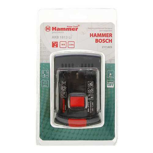 Аккумулятор HAMMER AKB1813Li PREMIUM для BOSCH 179904 в Аксон