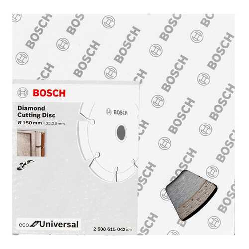 Диск алмазный отрезной Bosch ECO Universal 150-22,23 2608615042 в Аксон