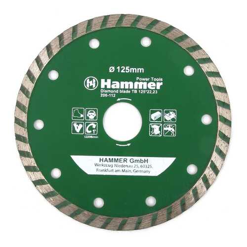 Диск алмазный отрезной универсальный Hammer 30696 в Аксон