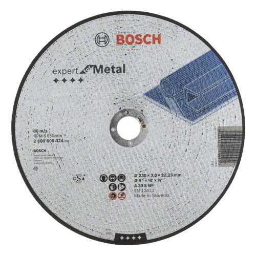 Круг отрезной Bosch A 30 S BF 230x3x22.23мм металл (2608600324) в Аксон