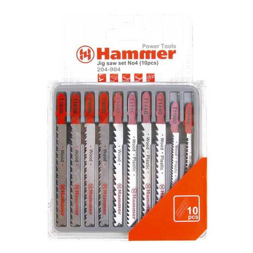 Набор пилок для лобзика Hammer Flex 204-904 JG WD-PL (30577) в Аксон