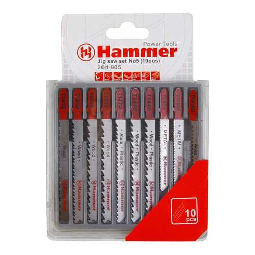 Набор пилок для лобзика Hammer Flex 204-905 JG WD-PL-MT (30576) в Аксон