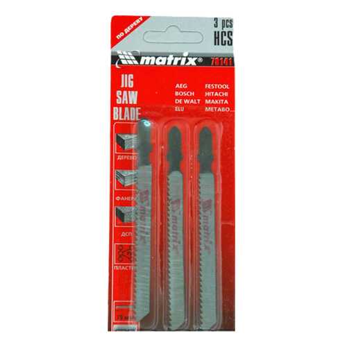 Пилки для лобзика MATRIX 78141 в Аксон