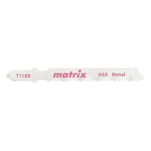 Пилки для лобзика MATRIX по металлу 3 шт T118B, 50 x 2 мм HSS 78229 в Аксон
