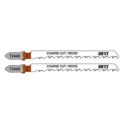 Пилки для лобзиков по дереву, 100/74/4,2 мм (T244D), 2 шт. FIT 40940 в Аксон